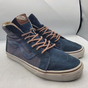 Vans SK8 Hi Reissue Mens 9 Blue Plus Sneaker High Top Sneaker Shoes Casual Walk